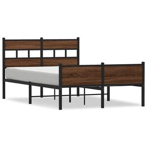 vidaXL barna t&ouml;lgy sz&iacute;nű szerelt fa &aacute;gykeret matrac n&eacute;lk&uuml;l 120x200 cm