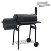 vidaXL K&uuml;lt&eacute;ri grill 103 x 60 x 113 cm Ac&eacute;l Fekete