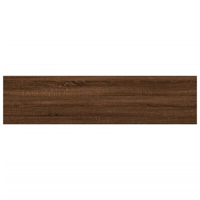 vidaXL 8 db barna tölgy színű szerelt fa fali polc 40 x 10 x 1,5 cm