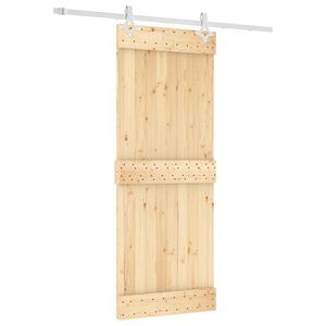vidaXL Cs&uacute;sz&oacute; ajt&oacute; 80 x 210 cm Szil&aacute;rd Fenyőfa (Nem Kezelt)