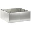 vidaXL T&aacute;mfal 4 db 100 x 100 x 50 cm Rozsdamentes Ac&eacute;l Ez&uuml;st