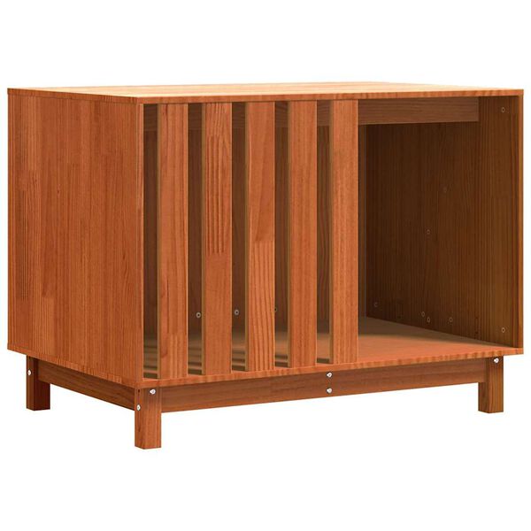 vidaXL Kutyah&aacute;z t&aacute;rol&oacute;val Faggy&uacute; barna 90 x 60 x 67 cm T&ouml;m&ouml;r fenyőfa