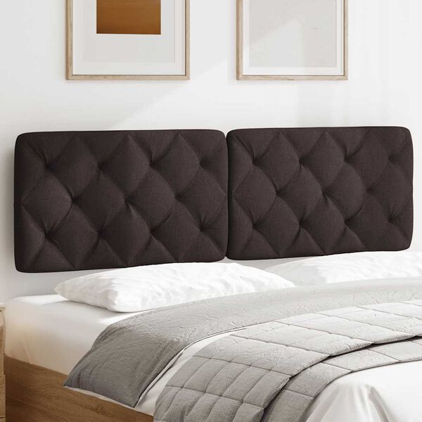 vidaXL s&ouml;t&eacute;tbarna sz&ouml;vet fejt&aacute;mla p&aacute;rna 160 cm