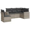 vidaXL 5 r&eacute;szes vil&aacute;gossz&uuml;rke polyrattan kerti &uuml;lőgarnit&uacute;ra p&aacute;rn&aacute;kkal