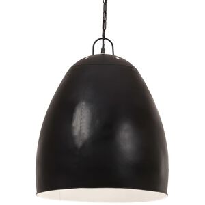 vidaXL kerek fekete ipari f&uuml;ggől&aacute;mpa 25 W 42 cm E27