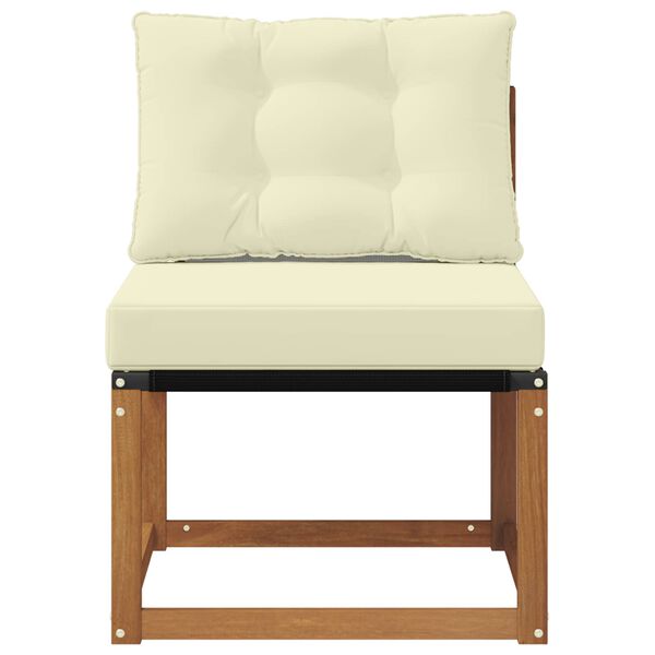 vidaXL K&uuml;lt&eacute;ri K&ouml;z&eacute;pső kanap&eacute; T&ouml;m&ouml;r ak&aacute;cfa &eacute;s Textilene sz&ouml;vet