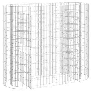 vidaXL horganyzott vas gabion magas&aacute;gy&aacute;s 120x50x100 cm