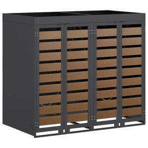 vidaXL Gurul&oacute;s kuka t&aacute;rol&oacute; 3 kuk&aacute;hoz Antracit 340 x 77.5 x 115.5 cm