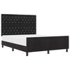 vidaXL Boxrug&oacute;s &aacute;gy fejt&aacute;ml&aacute;val Fekete 140 x 190 cm B&aacute;rsony