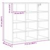 vidaXL Cipőszekr&eacute;ny polcokkal &Ouml;reg fa 77,5 x 30 x 67 cm Faanyag