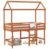 vidaXL Tetőt&eacute;ri &aacute;gykeret Viaszbarna 90 x 190 cm T&ouml;m&ouml;r fenyő