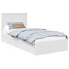 vidaXL T&aacute;rol&oacute;s &Aacute;gy fi&oacute;kkal fejt&aacute;ml&aacute;val Feh&eacute;r 90 x 190 cm Szerelt Fa