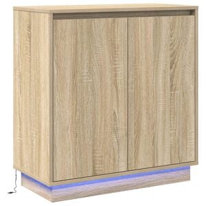 vidaXL LED t&aacute;lal&oacute; Sonoma T&ouml;lgy 71 x 34,5 x 75 cm Szerelt Fa
