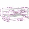 vidaXL Könyvespolcos Ágy tárolóval Szürke sonoma 160 x 200 cm Faanyag