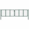 vidaXL z&ouml;ld ac&eacute;l kerti kapu 400 x 125 cm