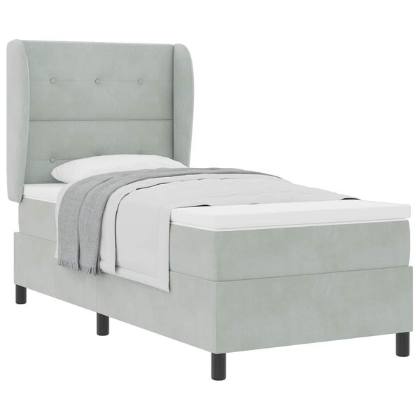 vidaXL Boxrug&oacute;s &aacute;gy matracmal Vil&aacute;gossz&uuml;rke 190 x 90 cm Poli&eacute;szter