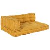 vidaXL Pallet Sofa P&aacute;rna 3 pcs S&aacute;rga 120 x 80 x 38 cm Sz&ouml;vet