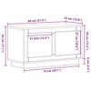 vidaXL TV szekr&eacute;ny k&eacute;zműves t&ouml;lgy 80 x 35 x 45 cm Faanyag