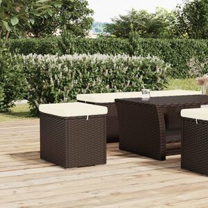 vidaXL barna polyrattan zs&aacute;moly p&aacute;rn&aacute;val 40 x 30 x 40 cm