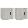 vidaXL 2 db betonsz&uuml;rke fali TV-szekr&eacute;ny 40x34,5x40 cm