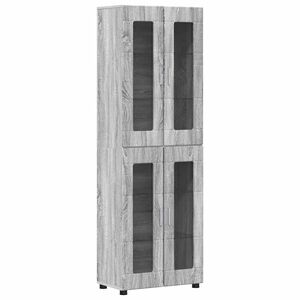 vidaXL Magasfi&uacute; FLORIN 60 x 35 x 182 cm Sz&uuml;rke Sonoma Szerelt Fa