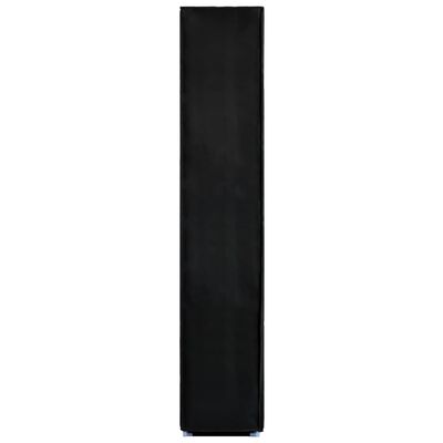 vidaXL fekete szövet cipősszekrény 60 x 30 x 166 cm