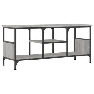 vidaXL sz&uuml;rke sonoma sz&iacute;nű szerelt fa &eacute;s vas TV-szekr&eacute;ny 100x35x45 cm