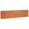 vidaXL rozsda sz&iacute;nű corten ac&eacute;l kerti magas&aacute;gy&aacute;s 320 x 40 x 77 cm