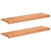 vidaXL L&eacute;pcsőszőnyegek 2 db 100 x 30 x 2 cm Lakk T&ouml;m&ouml;r b&uuml;kkfa
