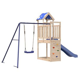 vidaXL t&ouml;m&ouml;r fenyőfa k&uuml;lt&eacute;ri j&aacute;tsz&oacute;szett