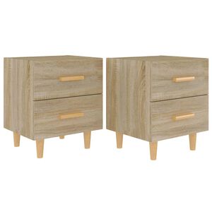 vidaXL 2 db sonoma-t&ouml;lgy sz&iacute;nű &eacute;jjeliszekr&eacute;ny 40 x 35 x 47,5 cm