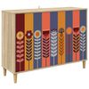vidaXL Sz&eacute;f ESSEN Sonoma 102 x 33 x 75 cm Szerelt Fa