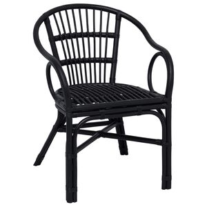 vidaXL &Ouml;sszecsukhat&oacute; Sz&eacute;k Fekete 58 x 60 x 81 cm Rattan