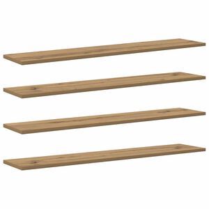 vidaXL Polcos k&ouml;nyvespolc 3 szintes 4 db 100 x 20 x 1,5 cm Szerelt Fa