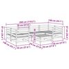 vidaXL 7 r&eacute;szes t&ouml;m&ouml;r dugl&aacute;szfenyő kerti kanap&eacute;szett