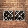 vidaXL Bor&aacute;gas 2 pcs Feh&eacute;r 62 x 25 x 62 cm T&ouml;m&ouml;r fenyőfa