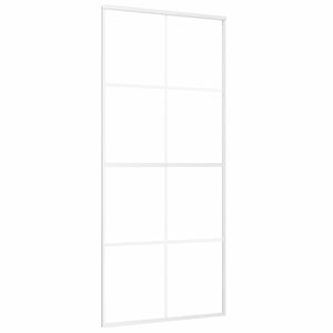 vidaXL feh&eacute;r matt ESG &uuml;veg &eacute;s alum&iacute;nium tol&oacute;ajt&oacute; 90x205 cm