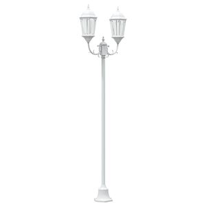 vidaXL Kerti Vil&aacute;g&iacute;t&aacute;s 68 x 20 x 235 cm Alum&iacute;nium &eacute;s &uuml;veg