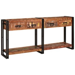 vidaXL Konzolasztalok 2 db Soksz&iacute;nű 161 x 33 x 75 cm