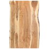 vidaXL t&ouml;m&ouml;r ak&aacute;cfa asztallap 100 x (50-60) x 3,8 cm