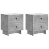 vidaXL &Eacute;jjeliszekr&eacute;ny 2 db Betonsz&uuml;rke 43 x 34,5 x 47,5 cm Szerelt Fa