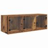 vidaXL Fali Szekr&eacute;ny Falra szerelhető &Ouml;reg fa 102 x 37 x 35 cm Faanyag