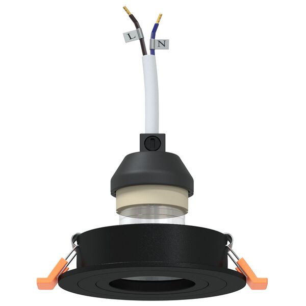 vidaXL Spotl&aacute;mpa 12 pcs Fekete 9 x 9 x 2 cm Alum&iacute;nium