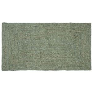 vidaXL Ter&uuml;letszőnyegek N&eacute;gysz&ouml;gletes Olajz&ouml;ld 100 x 200 cm Juta
