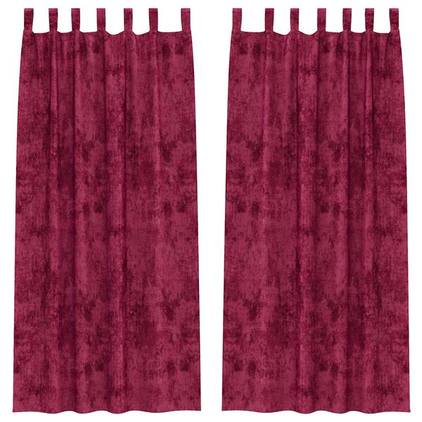 vidaXL B&aacute;rsonyf&uuml;gg&ouml;ny&ouml;k f&uuml;gg&ouml;ny&ouml;kkel 2 pcs bord&oacute; 260 x 140 cm B&aacute;rsony