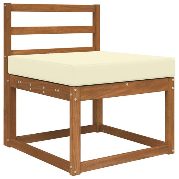 vidaXL K&uuml;lt&eacute;ri kanap&eacute; p&aacute;rna Kr&eacute;m 60 x 60 x 8 cm Poli&eacute;szter