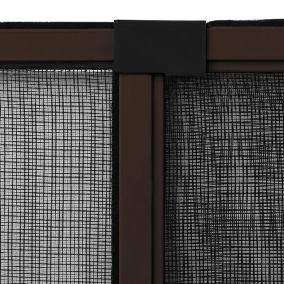 vidaXL barna lehúzható ablakszúnyogháló 70 x 150 cm