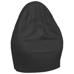 vidaXL fekete 420D oxford sz&ouml;vet dupla kagyl&oacute;sz&eacute;khuzat &Oslash; 146 x 210 cm
