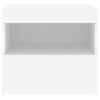 vidaXL fehér éjjeliszekrény LED-világítással 50 x 40 x 45 cm