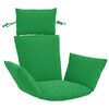 vidaXL Adirondack P&aacute;rna PUTTEN 100% poli&eacute;szter Z&ouml;ld 60 x 145 x 10 cm